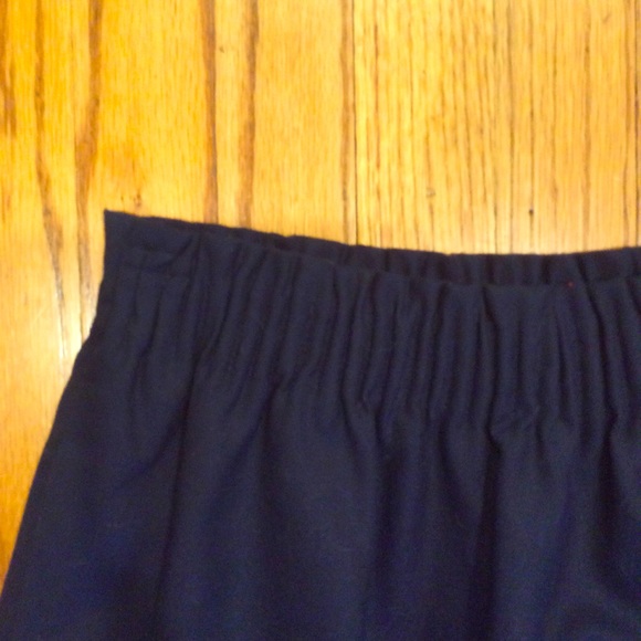 NWOT New J.Crew J. Crew Navy Paperbag Mini Skirt - Picture 2 of 6